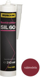 Murexin SIL 60 Szaniter szilikon - rubinvörös
