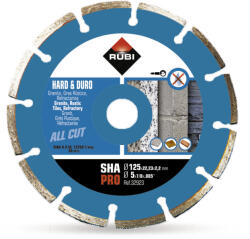 RUBI gyémánttárcsa SHA 230 PRO száraz vágáshoz, szegmentált (32928)