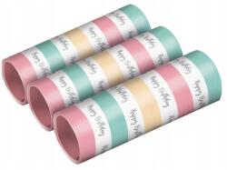 Amscan Happy Birthday Pastel szerpentin 3 db-os