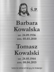  Sírtábla 30x20 kereszt