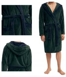 Henderson Férfi fürdőköpeny kényelmes elegáns Natch 43377 zöld XL (43377-77X)