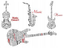 agmART Fotótapéta Gyerekeknek Zenei Gitár 260x180 (Fototapety agmART)