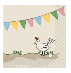 Amscan Farm Party szalvéta 16 db-os 25x25 cm