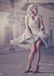 agmART Fotótapéta Nő Szürke Ruhában 360x240 (Fototapety agmART)