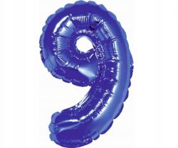GoDan Kék Blue 9-es mini szám fólia lufi 35 cm