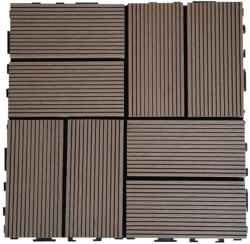  WPC kültéri járólap 30x30 cm - GF401 barna (100039) (100039)