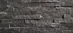  Természetes kőpanel fényes fekete 15x60 cm (IV1560-BL) (IV1560-BL)