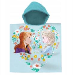 Kids Licensing Disney Jégvarázs Flower strand törölköző poncsó 60x120 cm (FR-224P)