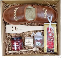  Papucs Nagypapának Kartondobozban Kész Ajándék Szett Méz Lekvár *43*