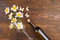 agmART Fotótapéta Bor Virágok Borospohár (Fototapety agmART)