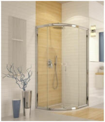 Sanplast Sanglass íves zuhanykabin fehér kerettel, KP4/Tx5-100 (S663)