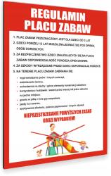  Játszótéri Szabályzat Alumínium Információs Tábla (REGULAMIN TABLICZKA)