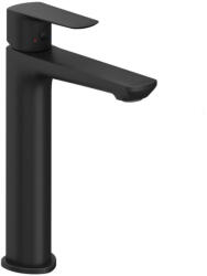 RAVAK Life mosdócsaptelep 240 mm, lefolyó nélkül LF 014.20BLM, matt fekete - csempebolt