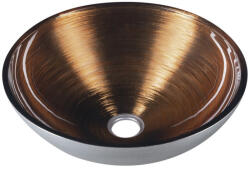 SAPHO Murano Wenge üvegmosdó 40x14 cm