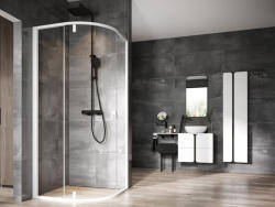 RAVAK Nexty NSKK3-80 zuhanykabin fehér+transparent - csempebolt