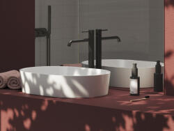 RAVAK Espirit álló mosdócsaptelep BeCool 340 mm leeresztő nélkül ES 015.21GB, Graphite Brushed