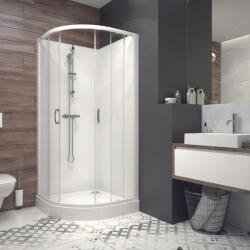  Négyoldalról zárt (négyfalas) zuhanykabinok kpl-KCKP4/BASIC-90-S W18 üveggel (A340405318-01)