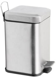 SAPHO Simple Line szögletes szemetes fényes inox 6 literes (GAQ006)