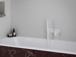 RAVAK Eleganta falba süllyesztett csaptelep szettel, kétutas, belső egység nélkül EL 065.10WV. O2. RB07D. +S, White Velvet - csempebolt