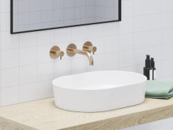 RAVAK Espirit falba süllyesztett mosdócsaptelep belső egységgel ES 019.60RGB. O1, Rose Gold Brushed - csempebolt