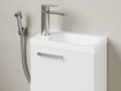 RAVAK Chrome II álló mosdócsaptelep bidézuhannyal 175 mm, leeresztő nélkül CR II 112.00CR, króm - csempebolt