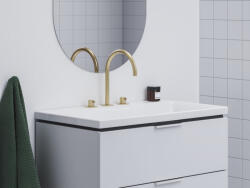 RAVAK Espirit álló mosdócsaptelep, 3 furatos 270 mm leeresztő nélkül ES 018.60GLB, Gold Brushed