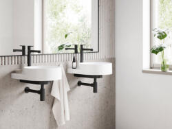 RAVAK Puri álló mosdócsaptelep leeresztő nélkül PU 015.20BLM, matt fekete - csempebolt - 82 170 Ft