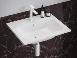 RAVAK Eleganta álló mosdócsaptelep BeCool 174 mm leeresztő nélkül EL 012.11WV, White Velvet - csempebolt