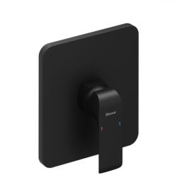 RAVAK Flat falba süllyesztett csaptelep váltó nélkül FL 066.20BLM, matt fekete (KIZÁRÓLAG R-box Varival) - csempebolt