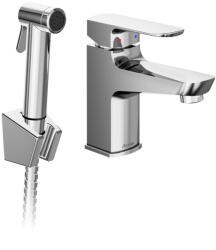 RAVAK Mosdócsaptelep bidézuhannyal és fali tartóval BM 011.01CR, króm - csempebolt