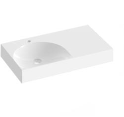 RAVAK Lite 80/45 mosdó jobb fehér, túlfolyó nélkül, csaptelep furattal - csempebolt