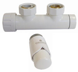  Enix Duoplex szelep radiátorhoz jobbos- fehér (SKU-002688)
