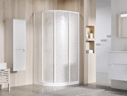 RAVAK Supernova SKCP4 80x80 195 zuhanykabin fehér+ pearl