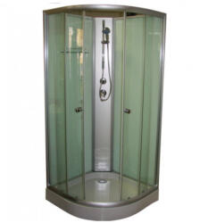 Aqualife Opal 508 C Zuhanykabin 90x90x205 cm /Tető nélkül / fehér vagy fekete hátfallal