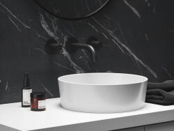 RAVAK Espirit falba süllyesztett mosdócsaptelep belső egységgel ES 019.20BLM. O1, Black Matt - csempebolt