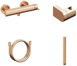 RAVAK Espirit fali zuhanycsaptelep szettel, rose gold ES 032.60RGB+S - csempebolt