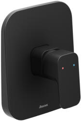 RAVAK 10° Free fekete falba süllyesztett csaptelep váltó nélkül TD F 066.20BLM, matt fekete, R-boxhoz - csempebolt