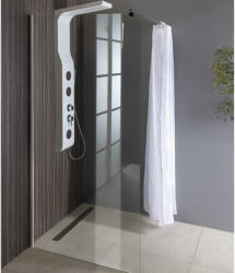 SAPHO AQUALINE WALK IN Fix zuhanyfal, 100x190cm, átlátszó üveg (WI101) (WI101) - csempebolt