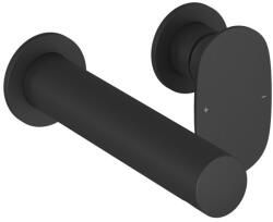 RAVAK Spring falba süllyesztett mosdócsaptelep testtel, matt fekete SG 019.20BLM. O1 - csempebolt