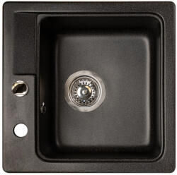 Marmorin Isao szögletes gránit mosogató - Fekete színben (470103002) (470103002)
