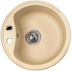 Marmorin Isao kerek gránit mosogató - Safari színben (250803001) (250803001) - csempebolt