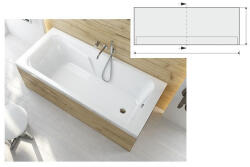 Sanplast WP/MO egyenes fürdőkádhoz OWP/Free 160 kádelőlap (SKU-3744)