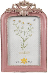 Clayre & Eef Rama foto de masa polirasina roz aurie 16x2x23 cm, 13x18 cm (2F1104deco)