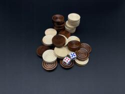  Dáma szett fából (25x6mm)