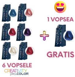 Pro.co Set 6 vopsele CREATIVITY + 1 GRATIS (set complet gama Creativity) (C7490) - proage