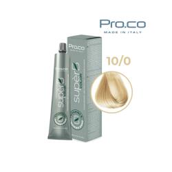 Pro.co Vopsea de par profesionala fara amoniac SUPERB. COLOR 100 ml - Pro. Co - 10/0 BLOND PLATINAT (U10/0)