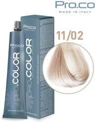 Pro.co Vopsea de par profesionala PRO. COLOR 100 ml - Pro. Co - 11/02 BLOND SUPER DESCHIS PERLAT (P11/02)