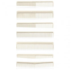 Labor Pro Set 7 piepteni tuns din SILICON - albi (C5598) - proage