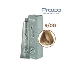 Pro.co Vopsea de par profesionala fara amoniac SUPERB. COLOR 100 ml - Pro. Co - 9/00 BLOND SUPER DESCHIS INTENSE (U9/00)