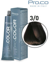 Pro.co Vopsea de par profesional PRO. COLOR 100 ml - Pro. Co - 3/0 CASTANIU INCHIS (P3/0)